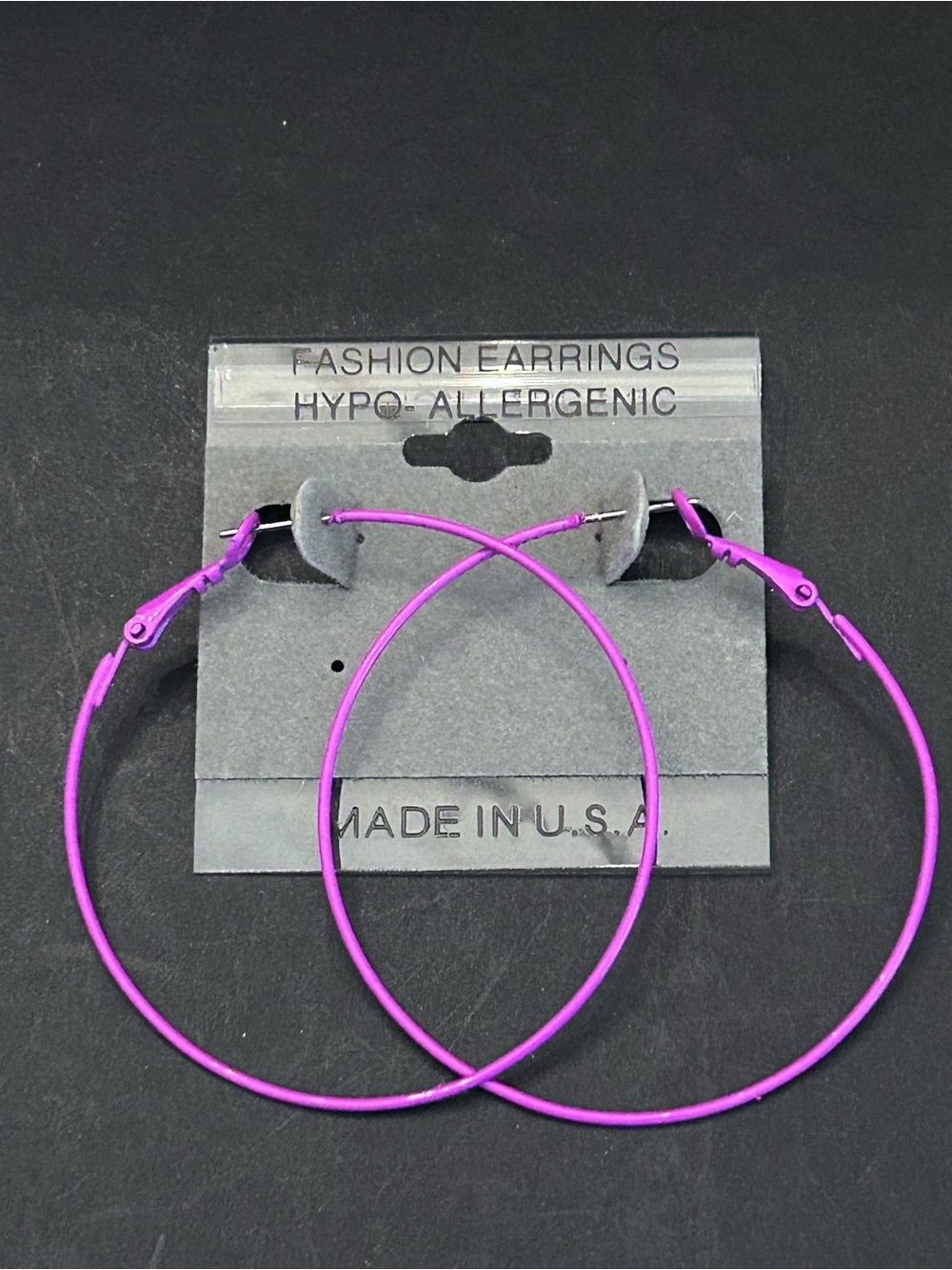 BUY 1 GET 1 FREE Hot Pink Large Lightweight Hoop Earrings - Hypoallergenic